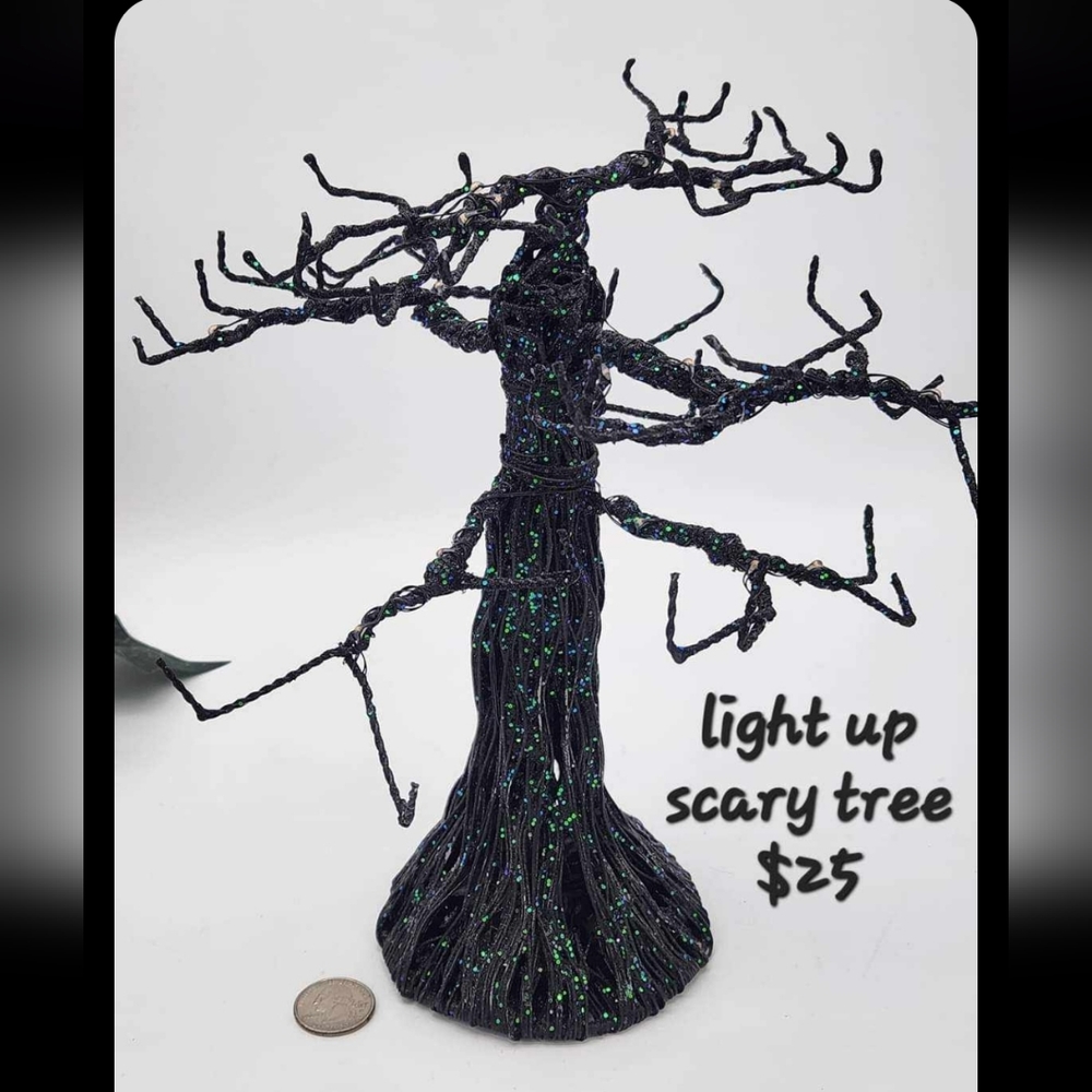 Light up black   tree